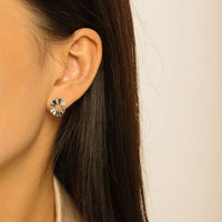 Irregular Hollow Wave 925 Sterling Silver Stud Earrings