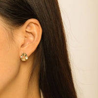 Irregular Hollow Wave 925 Sterling Silver Stud Earrings