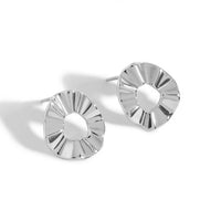 Irregular Hollow Wave 925 Sterling Silver Stud Earrings