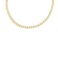 Classic Hollow Chain Necklace 925 Sterling Silver
