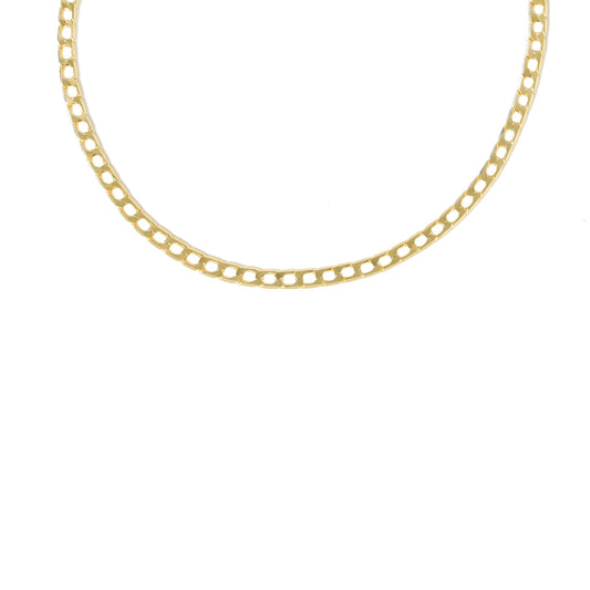 Classic Hollow Chain Necklace 925 Sterling Silver