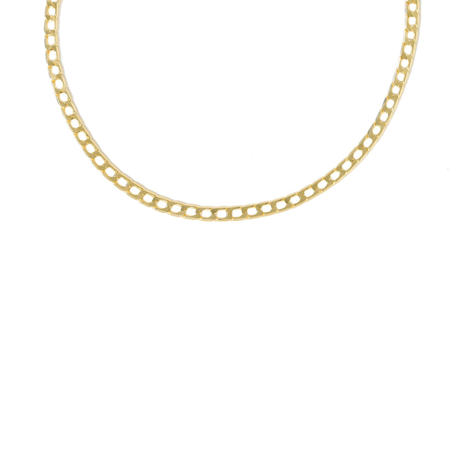 Classic Hollow Chain Necklace 925 Sterling Silver