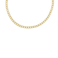 Classic Hollow Chain Necklace 925 Sterling Silver