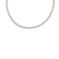 Classic Hollow Chain Necklace 925 Sterling Silver