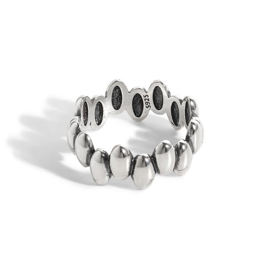 Vintage Geometry Ellipse Ring