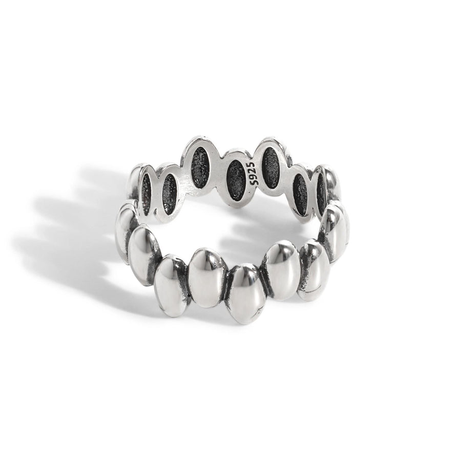 Vintage Geometry Ellipse Ring