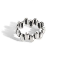 Vintage Geometry Ellipse Ring