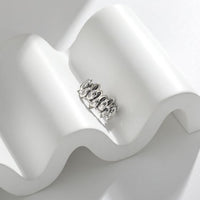 Vintage Geometry Ellipse Ring
