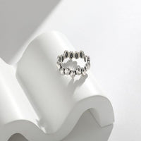 Vintage Geometry Ellipse Ring