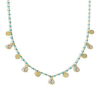 Waterdrop Blue Enamel Crystal 925 Sterling Silver Necklace