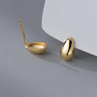 Sterling Silver Water Drop Mini Stud Earrings