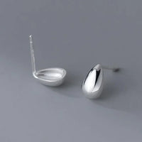 Sterling Silver Water Drop Mini Stud Earrings