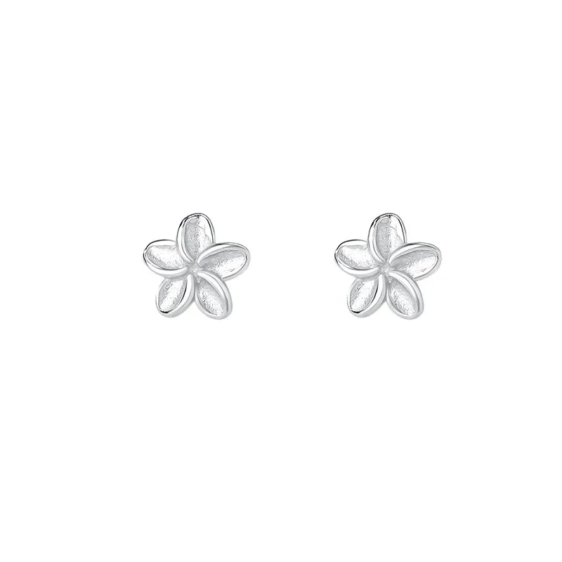 Sterling Silver 5mm Flower Mini Stud Earrings