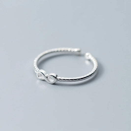Sterling Silver Infinite Adjustable Ring