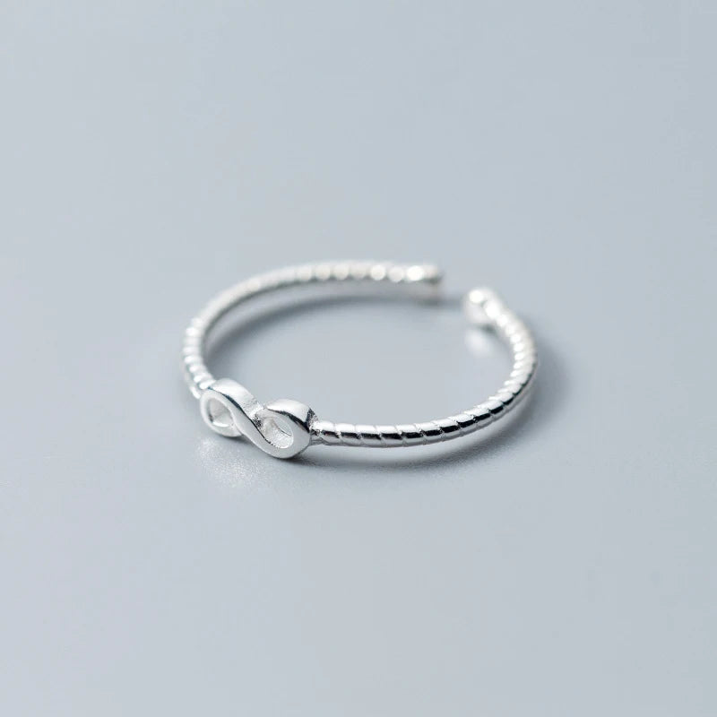 Sterling Silver Infinite Adjustable Ring