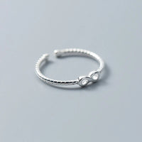 Sterling Silver Infinite Adjustable Ring