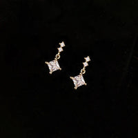 Sterling Silver Geometric Tassel Hoop Earrings