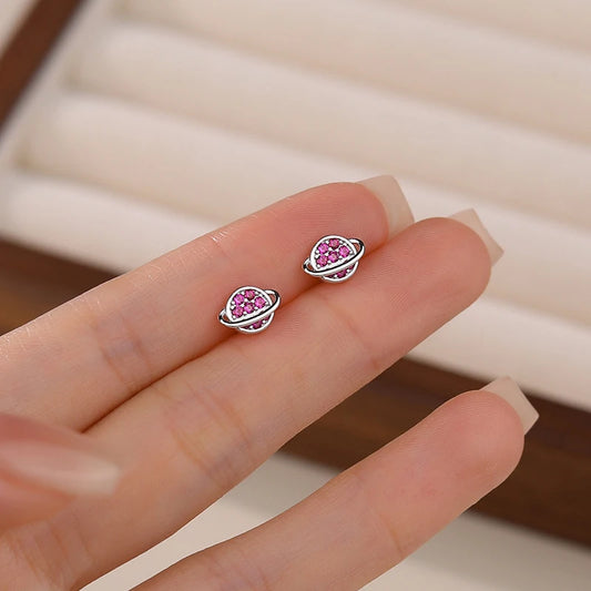 Sterling Silver Mini Starry Night Stud Earrings