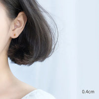 Gold Color Light Ball Stud Earrings