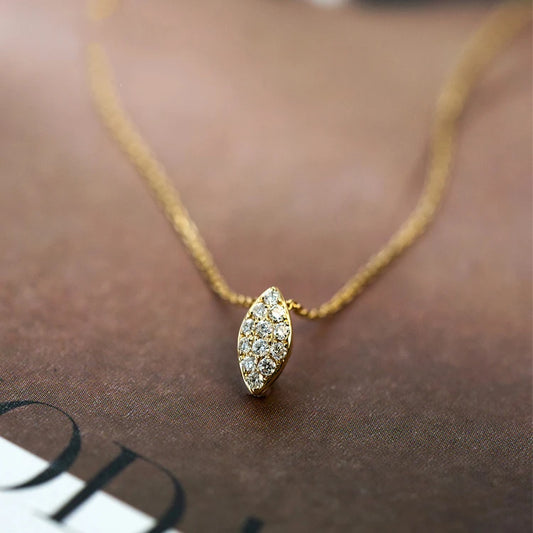Gold Plated Sterling Silver Angel Eye Necklace