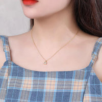 Gold Plated Sterling Silver Love Lock Necklace