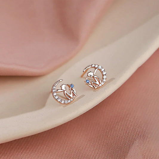 Sterling Silver Little Prince Earrings