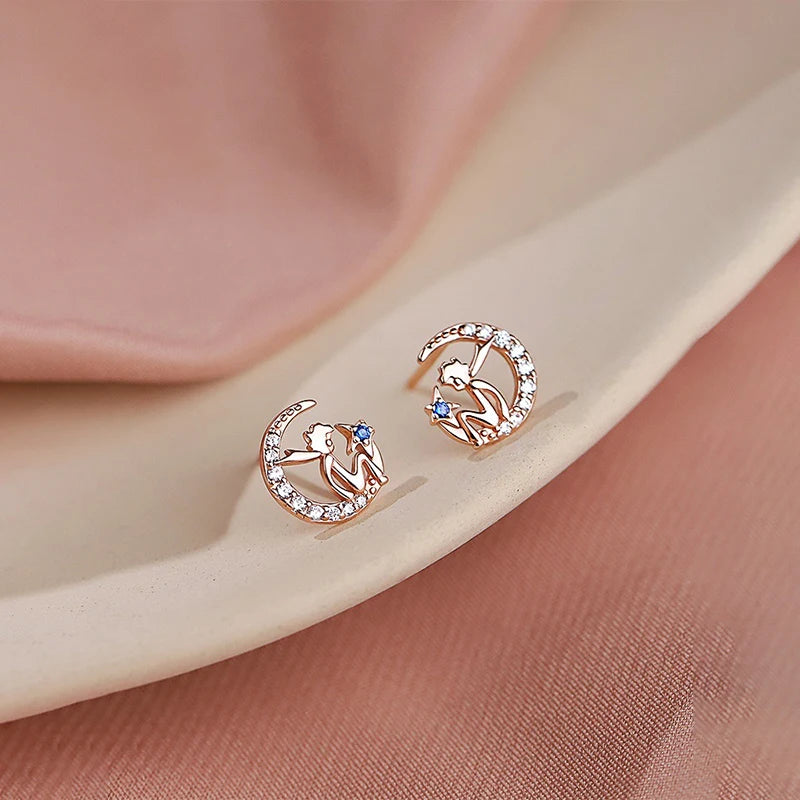 Sterling Silver Little Prince Earrings