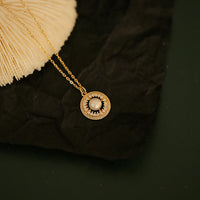 Sterling Silver Classic Round Pearl Pendant Necklace