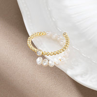 Sterling Silver Baroque Pearl Bohemian Ring