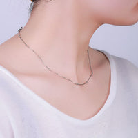 Fashion Beaded Box 925 Sterling Silver Chain