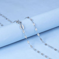 Twisted Serpentine Four Clover Chain 16"/18" 925 Sterling Silver
