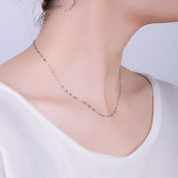 Twisted Serpentine Four Clover Chain 16"/18" 925 Sterling Silver