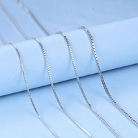925 Sterling Silver Box Chain Necklace
