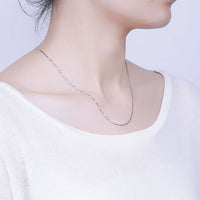 925 Sterling Silver Box Chain Necklace