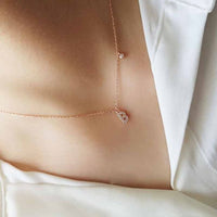 Crystal A-Z Initial Necklace in 925 Sterling Silver