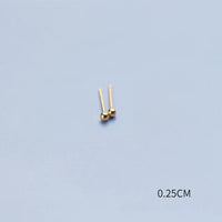 Gold Color Light Ball Stud Earrings