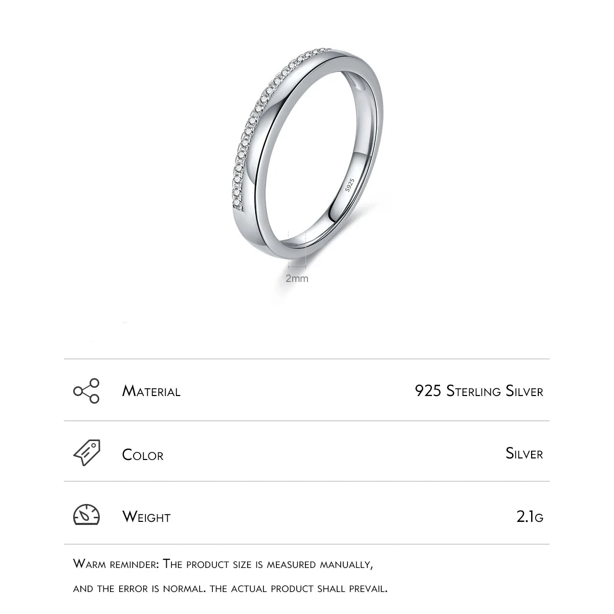Sterling Silver Simple Stackable Ring