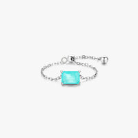 Adjustable Sterling Silver Tourmaline Ring