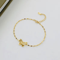 Sterling Silver Butterfly Chain Bracelet