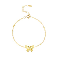 Sterling Silver Butterfly Chain Bracelet