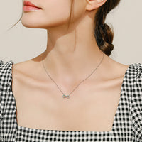 Sterling Silver Infinite Turquoise Necklace