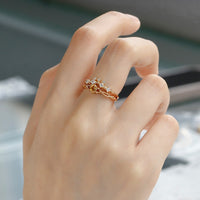 Crown Natural Citrine Ring in Sterling Silver
