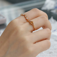 Crown Natural Citrine Ring in Sterling Silver