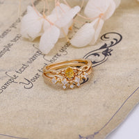 Crown Natural Citrine Ring in Sterling Silver
