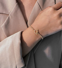 Gold Plated Sterling Silver Bead Bracelet