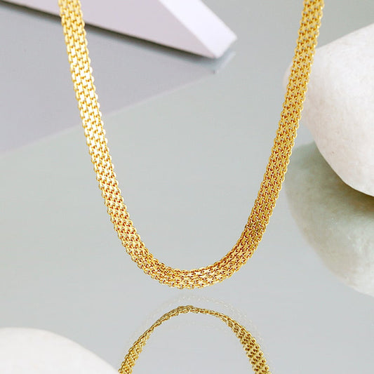 Sterling Silver Modern Soft Chain Link Necklace