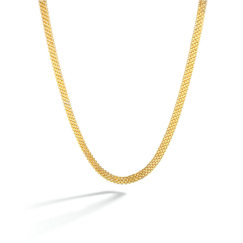 Sterling Silver Modern Soft Chain Link Necklace