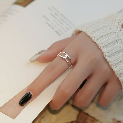 Sterling Silver Intertwined Love Knot Ring