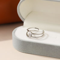 Sterling Silver Intertwined Love Knot Ring