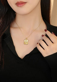 Sterling Silver Shell Pearl Necklace